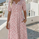 Carmen | Vestido midi floral suelto y ligero
