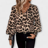 Joana | Blusa de Estampado de Leopardo