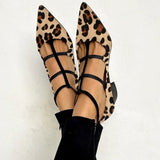 Ludovica™ | Zapatos con estampado de animal y cintas sutiles