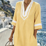 Klara™ | Vestido ligero a rayas con escote en V