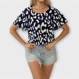 Evelyn - Blusa diaria con escote redondo