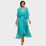 María - Vestido con escote en forma de V