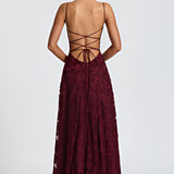 Francisa™ | Vestido Largo con Cuerpo de Encaje