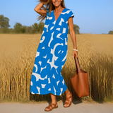 Magda| Vestido suelto con escote en V