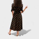 Eva - Vestido Midi con Lunares