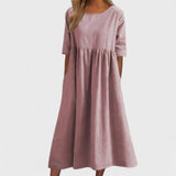 Božena - Vestido Suelto de Algodón