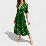 Eva - Vestido Midi con Lunares