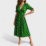 Eva - Vestido Midi con Lunares