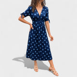 Eva - Vestido Midi con Lunares