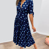 Monica™ | Vestido de Lunares Elegante