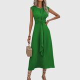 Nuria – Elegante vestido maxi sin mangas