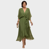 María - Vestido con escote en forma de V