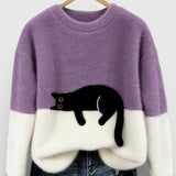 Jelena - Sudadera con estampado de gatos