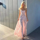 Vestido Maxi de Encaje – Vestido Elegante y Romántico para Mujeres