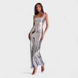 Vestido de gala Sparkle Silver - Versión nocturna