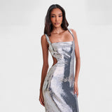 Vestido "Sparkle Silver" - Versión de Noche