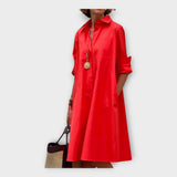 Elegante vestido polo de material premium