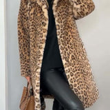 LEIA - Saco Largo y Suave con Estampado de Leopardo
