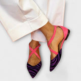 Sandalias de patrón de cebra