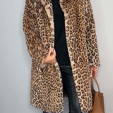 LEIA - Saco Largo y Suave con Estampado de Leopardo