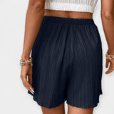 Pantalones Cortos Elegantes con Pliegues