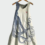 Vestido con estampado de pulpo