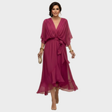 María - Vestido con escote en forma de V