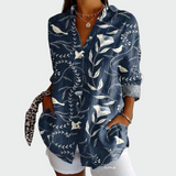 Camisa de estilo con estampado floral