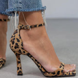 Giulia™ | Tacones altos con estampado de leopardo
