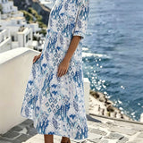 Emma | Vestido midi floral suelto y ligero