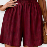 Pantalones Cortos Elegantes con Pliegues