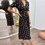 Monica™ | Vestido Elegante con Lunares