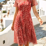 Ana | Vestido midi floral suelto y ligero