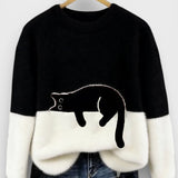 Jelena - Sudadera con estampado de gatos