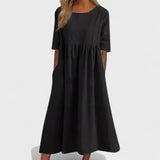 Božena - Vestido Suelto de Algodón