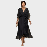 María - Vestido con escote en forma de V