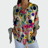 Camisa de estilo con estampado floral