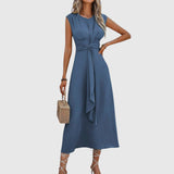 Nuria – Elegante vestido maxi sin mangas