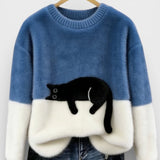 Jelena - Sudadera con estampado de gatos