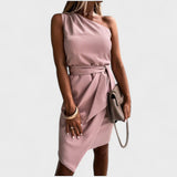 Hannah | Vestido Moderna de Un Hombro