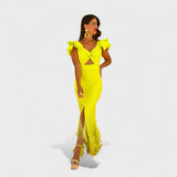 Lucía - Vestido de flamenco neón