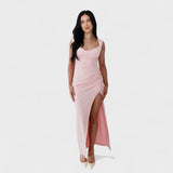Sarella - Vestido largo con espalda descubierta y lazo