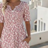 Carmen | Vestido midi floral suelto y ligero