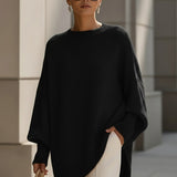 Ausra – poncho de punto elegante