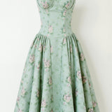 Odette Élégance | Vestido midi con corsé estructurado