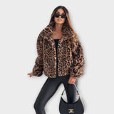 Milda - Chaqueta de Leopardo