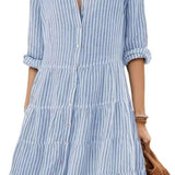 Anna – Vestido de Verano Rayado