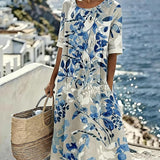 Alba | Vestido midi floral suelto y ligero