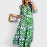 Sophia – Vestido Midi con Detalles de Cadenas
