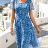Ana | Vestido midi floral suelto y ligero